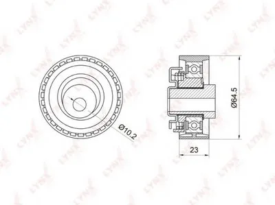 Натяжной ролик, ремень ГРМ LYNXauto купить
