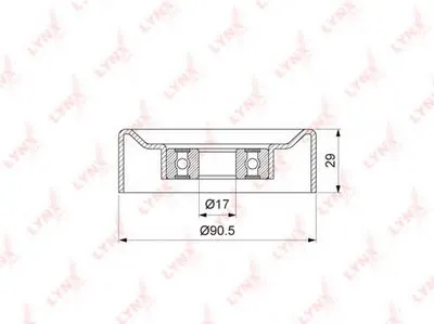 Натяжной ролик, поликлиновой  ремень LYNXauto купить