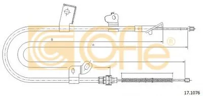 Трос, стояночная тормозная система COFLE купить