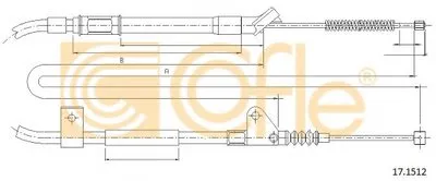 Трос, стояночная тормозная система COFLE купить