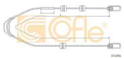 Трос, стояночная тормозная система COFLE купить