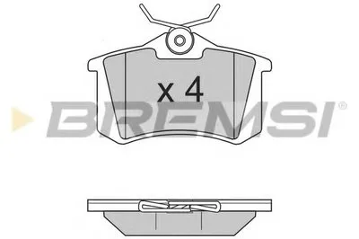 Комплект тормозных колодок, дисковый тормоз BREMSI купить