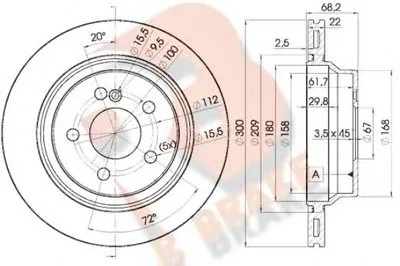 Тормозной диск R BRAKE купить