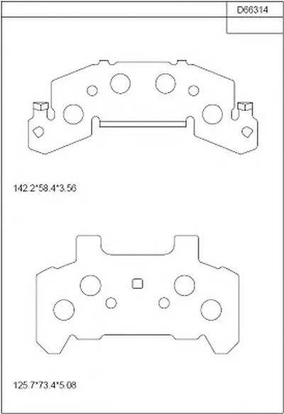Комплект тормозных колодок, дисковый тормоз ASIMCO купить