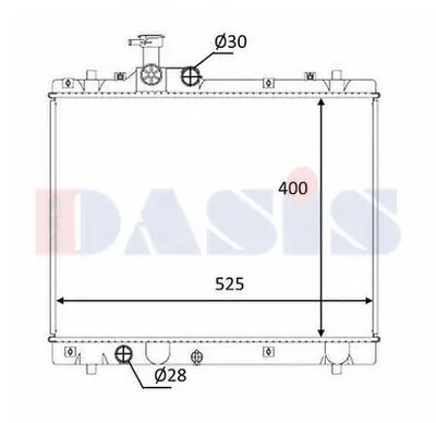Радиатор, охлаждение двигателя AKS DASIS купить