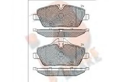 Комплект тормозных колодок, дисковый тормоз R BRAKE купить