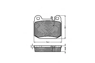 Комплект тормозных колодок, дисковый тормоз SPIDAN купить
