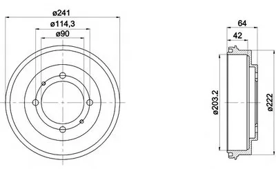 Тормозной барабан HELLA купить
