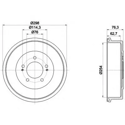 Тормозной барабан HELLA купить