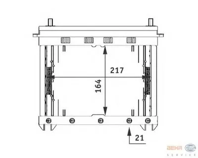 Теплообменник, отопление салона BEHR HELLA SERVICE HELLA купить