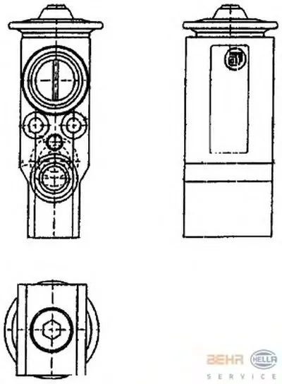 Расширительный клапан, кондиционер BEHR HELLA SERVICE HELLA купить
