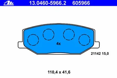 Комплект тормозных колодок, дисковый тормоз ATE купить