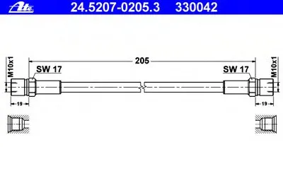 Тормозной шланг ATE купить