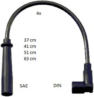 Комплект проводов зажигания BERU купить