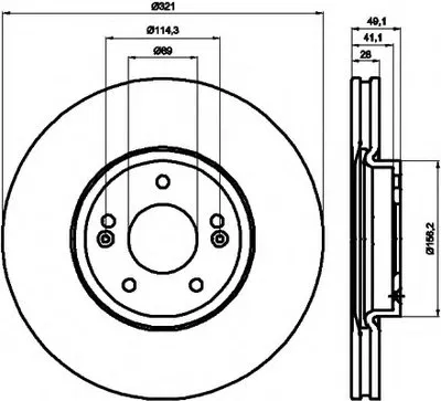 Тормозной диск HELLA PAGID купить