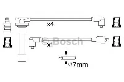 Комплект проводов зажигания BOSCH купить