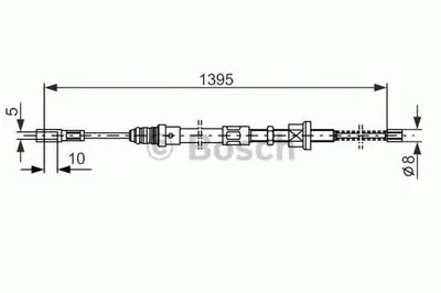 Трос, стояночная тормозная система BOSCH купить