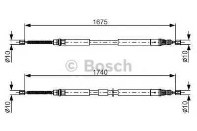 Трос, стояночная тормозная система BOSCH купить