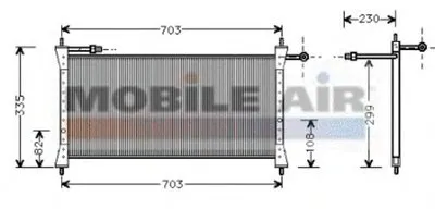 Конденсатор, кондиционер VAN WEZEL купить
