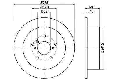 Тормозной диск PRO HELLA PAGID купить