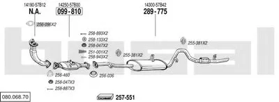 Система выпуска ОГ BOSAL купить