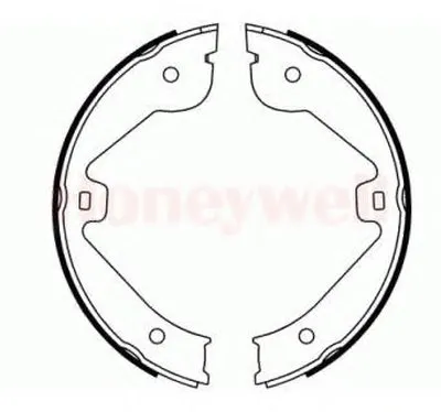 Комплект тормозных колодок, стояночная тормозная система JURID купить