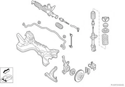 Рулевое управление; Подвеска колеса HERTH+BUSS JAKOPARTS купить