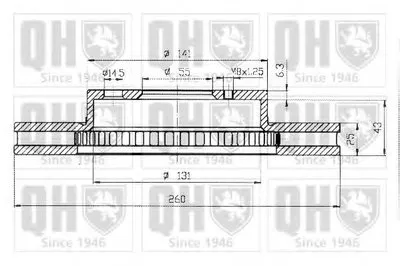 Тормозной диск QUINTON HAZELL купить