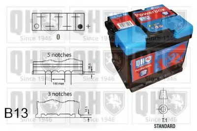 Стартерная аккумуляторная батарея PowerBox 3 QUINTON HAZELL купить