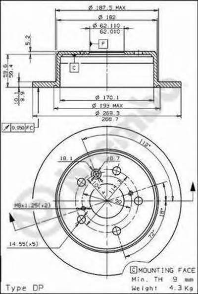 Тормозной диск AP купить