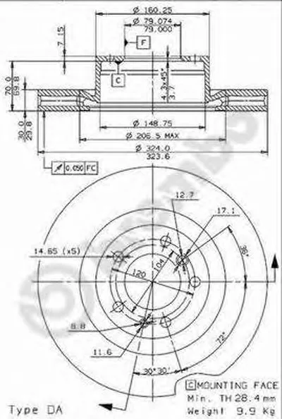Тормозной диск COATED DISC LINE AP купить