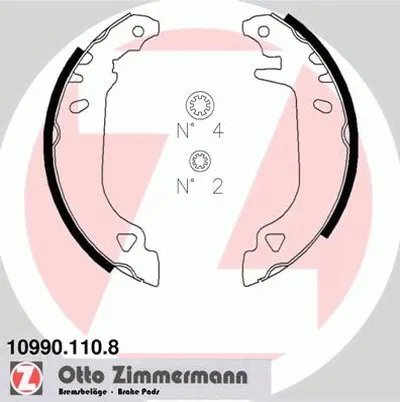 Комплект тормозных колодок ZIMMERMANN купить