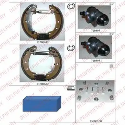 Комплект тормозных колодок DELPHI купить