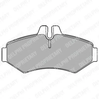 Комплект тормозных колодок, дисковый тормоз DELPHI купить