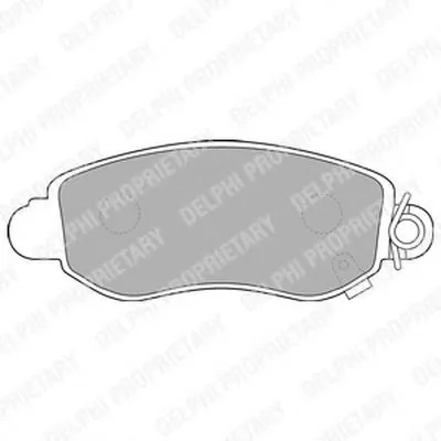 Комплект тормозных колодок, дисковый тормоз DELPHI купить