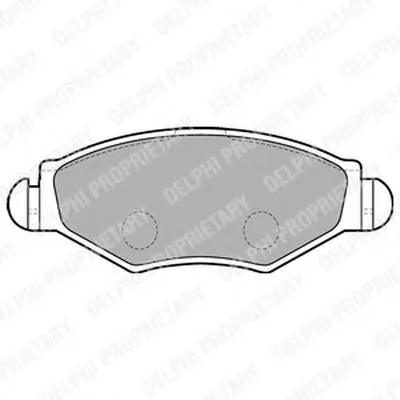 Комплект тормозных колодок, дисковый тормоз DELPHI купить