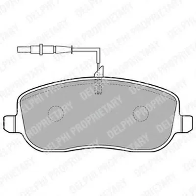 Комплект тормозных колодок, дисковый тормоз DELPHI купить