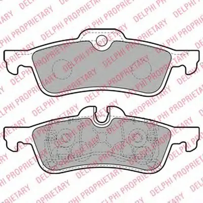 Комплект тормозных колодок, дисковый тормоз DELPHI купить