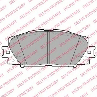 Комплект тормозных колодок, дисковый тормоз DELPHI купить