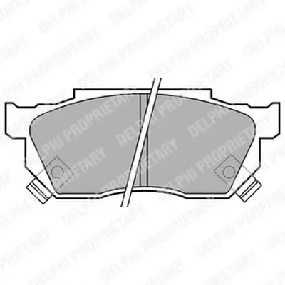Комплект тормозных колодок, дисковый тормоз DELPHI купить
