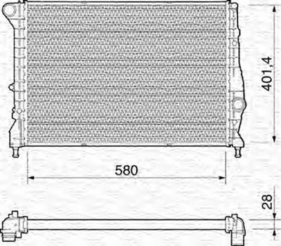 Радиатор, охлаждение двигателя MAGNETI MARELLI купить