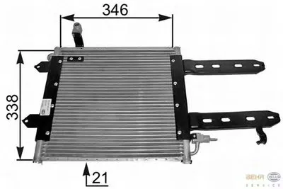 Конденсатор, кондиционер BEHR HELLA SERVICE купить