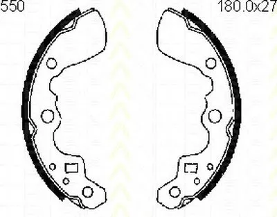 Комплект тормозных колодок TRISCAN купить