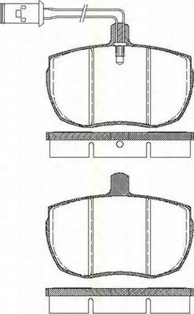 Комплект тормозных колодок, дисковый тормоз TRISCAN купить