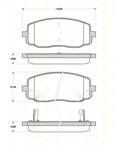 Комплект тормозных колодок, дисковый тормоз TRISCAN купить