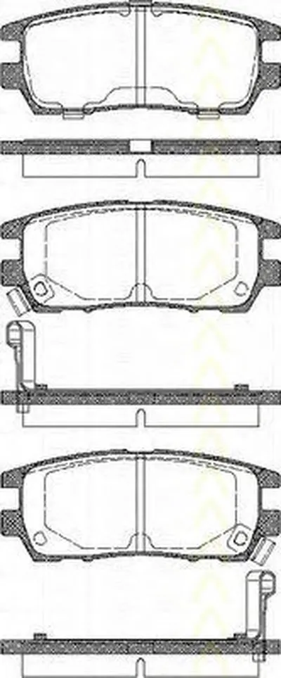 Комплект тормозных колодок, дисковый тормоз TRISCAN купить