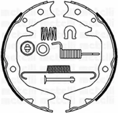 Комплект тормозных колодок, стояночная тормозная система METELLI купить