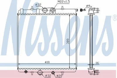 Радиатор, охлаждение двигателя NISSENS купить