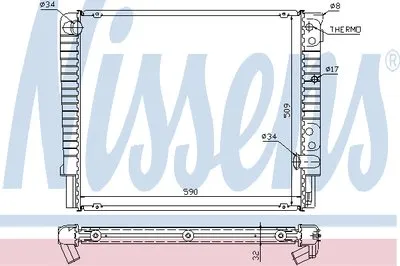 Радиатор, охлаждение двигателя NISSENS купить