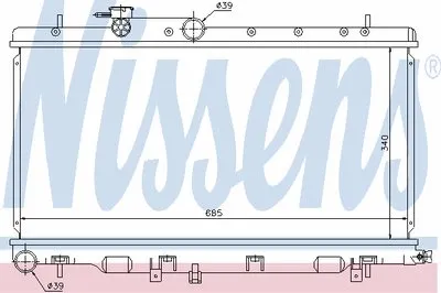 Радиатор, охлаждение двигателя NISSENS купить